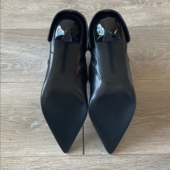 Nine West Bazie3 Black Pointy Toe Ankle Boots Size 7.5 - Picture 5 of 8